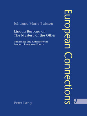 cover image of Lingua Barbara or the Mystery of the Other